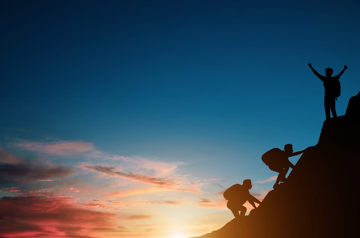 High summit at sunrise
